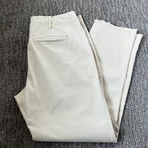 GAP High-rise Straight Khaki Ankle Pants